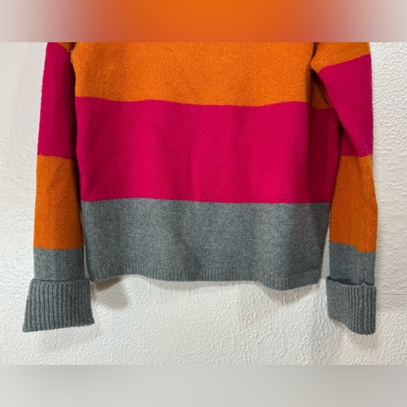 C&C California Wool Blend Multicolor Knit Turtleneck Pullover Sweater Women’s M - Picture 7 of 12
